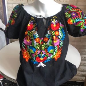 Black Mexican blouse!